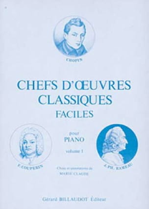 Chefs d'oeuvres classiques faciles. Volume 1 Partition Piano