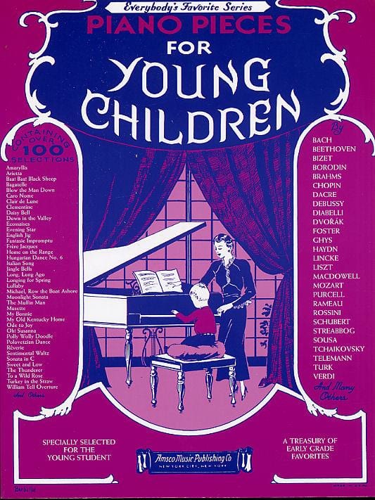 Piano Pieces For Young Children Partition Piano
