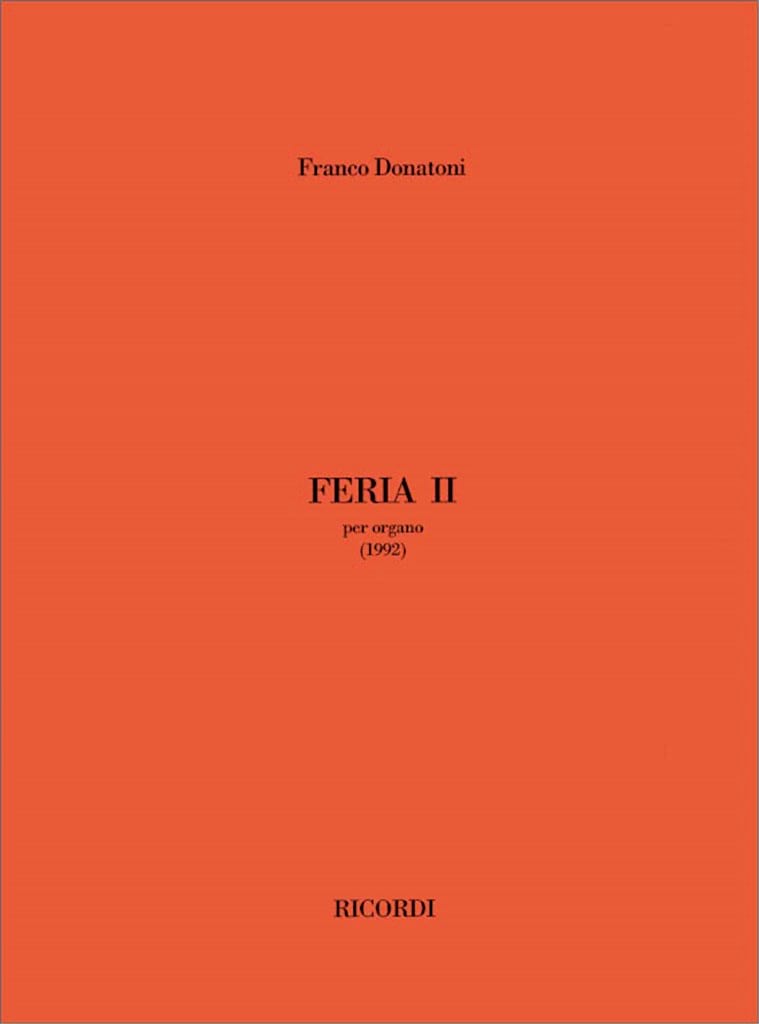 Feria II - Franco Donatoni - Partition - Orgue