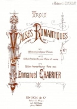 3 Valses Romantiques. 2 Pianos CHABRIER Partition Piano