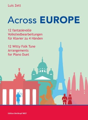 Across Europe. 4 mains Partition Piano