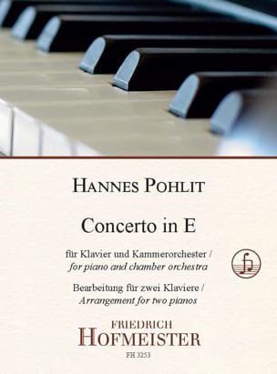 Concerto en Mi Majeur Hannes Pohlit Partition Piano
