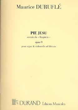 Pie Jesus Opus 9. Mezzo DURUFLÉ Partition Musique de chambre vocale