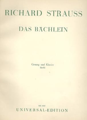 Das Bächlein Fa Majeur Richard Strauss Partition Mélodies