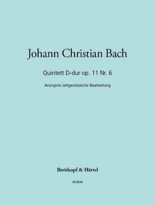 Quintette En Ré Majeur op 11-6. 2 Pianos - Johann Christian Bach