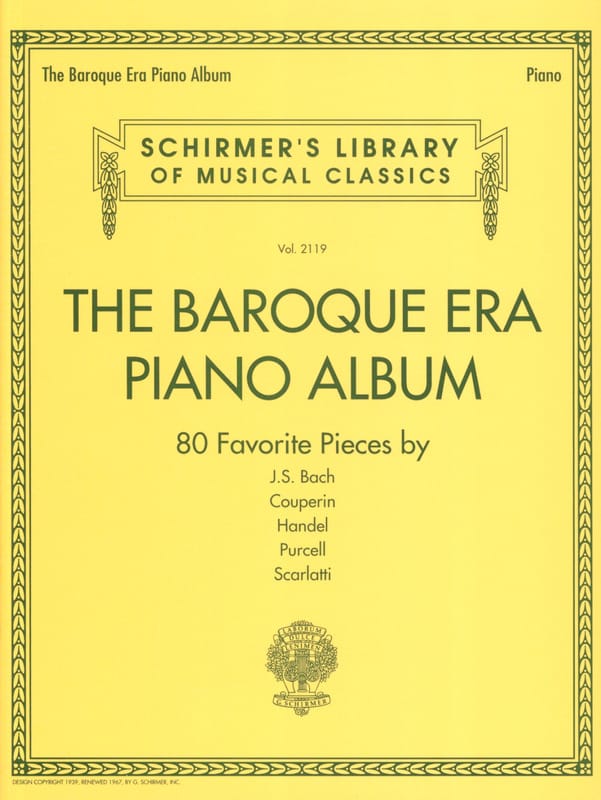 The Baroque Era piano album - Partition - Piano