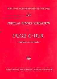 Fugue en Do Majeur. 4 Mains RIMSKY-KORSAKOV Partition Piano