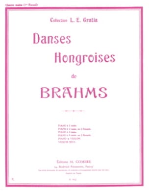 Danses Hongroises Volume 1. 4 Mains BRAHMS Partition Piano