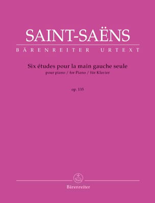 6 Etudes pour la Main Gauche Seule SAINT-SAËNS Partition Piano