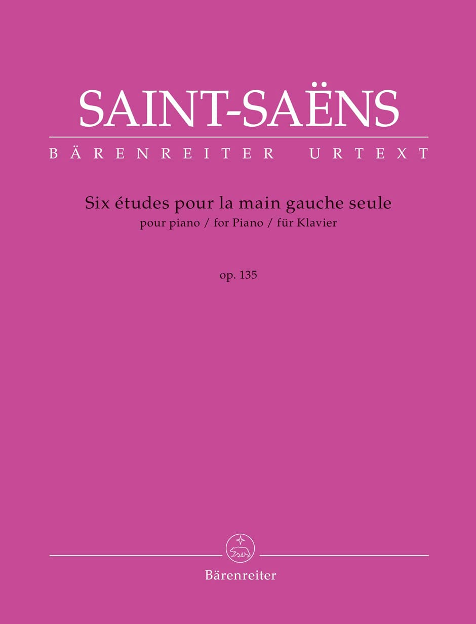 6 Etudes pour la Main Gauche Seule - SAINT-SAËNS - Partition - Piano