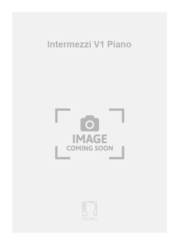 Intermezzi Volume 1 Alexandre Tansman Partition Piano