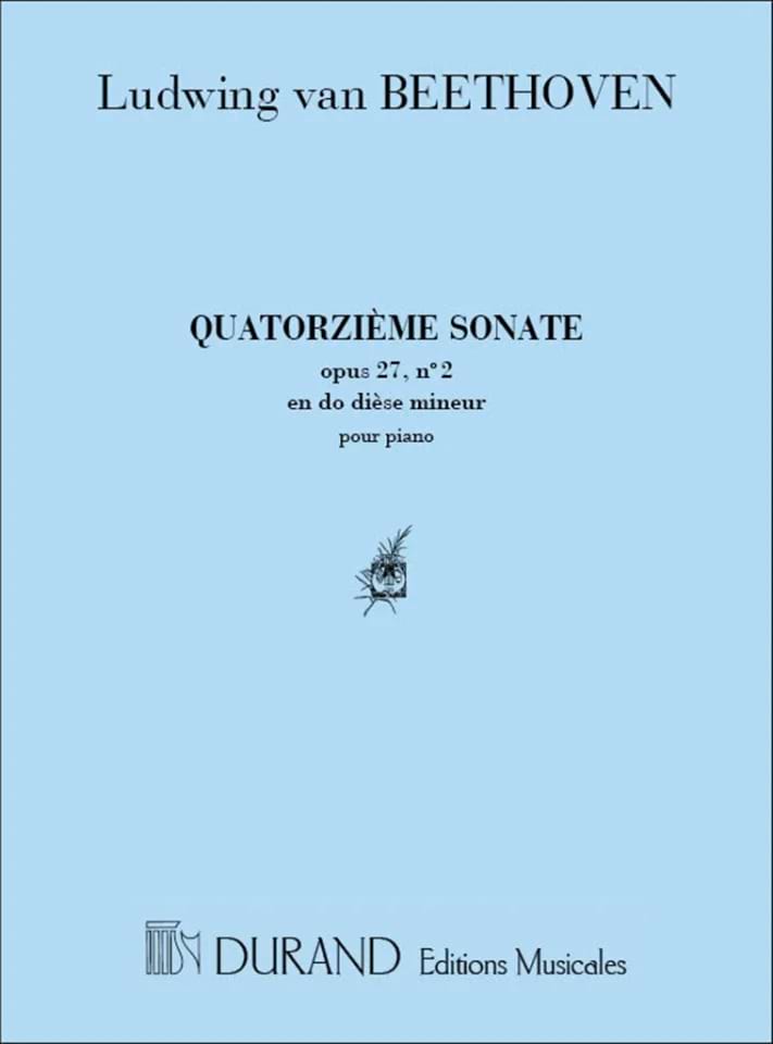Sonate N° 14 Clair de Lune Opus 27-2 BEETHOVEN Partition Piano