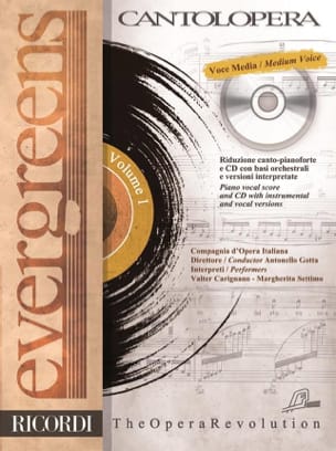 Evergreens. Voix Moyenne Volume 1 Partition Mélodies