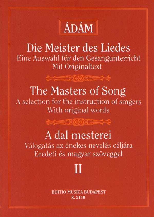 A Dal Mesterei Volume 2 Partition Mélodies