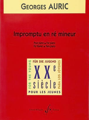 Impromptu Georges Auric Partition Piano