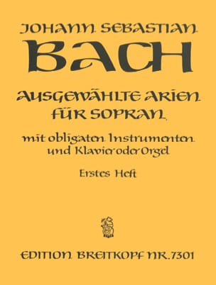 Airs de Cantates Soprano Volume 1 - BACH - Partition