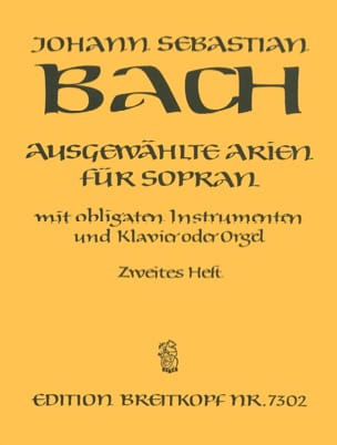 Airs de Cantates Soprano Volume 2 - BACH - Partition