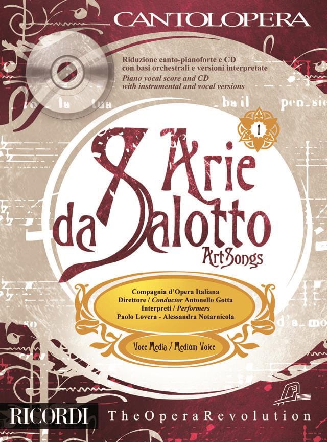 Arie de Salotto. Voix Moyenne Partition Recueils