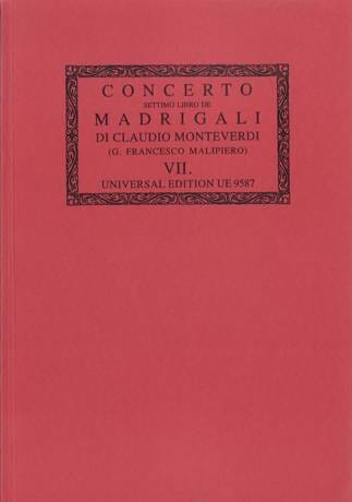 Concerto. il Settimo Libro de Madrigali A 1, 2, 3, 4, E 6 Voci 1619