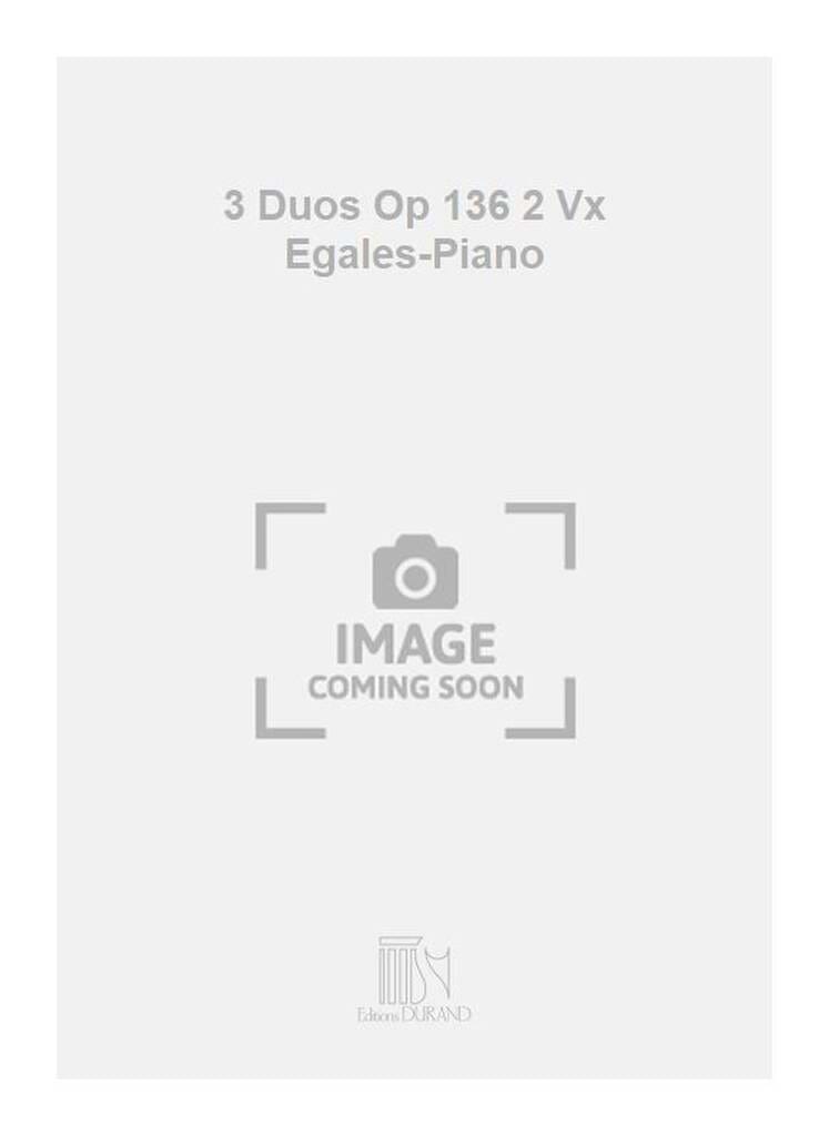 3 Duos Opus 136 Florent Schmitt Partition Duos