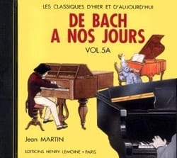 de Bach à nos Jours - Volume 5A - CD Partition Piano