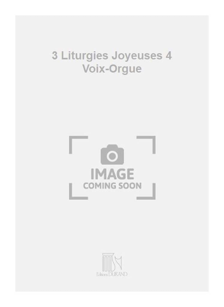 3 Liturgies Joyeuses Opus 116 - Florent Schmitt - Partition - Chœur