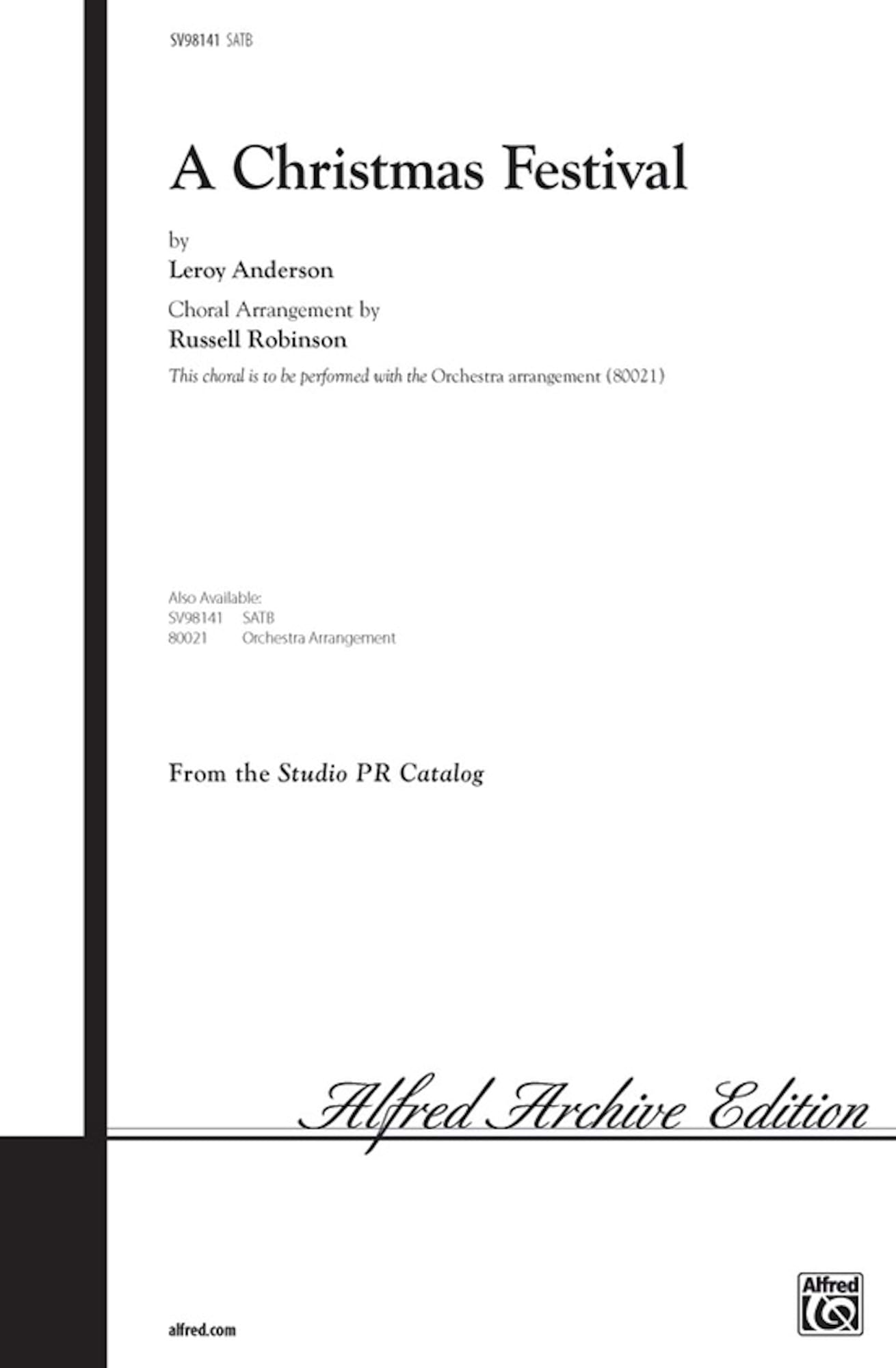 A Christmas Festival - SATB Anderson Leroy Partition