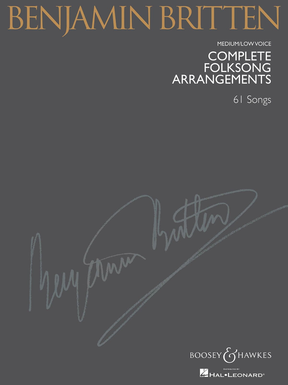Complete Folksongs Arrangements. Voix Grave BRITTEN Partition Mélodies