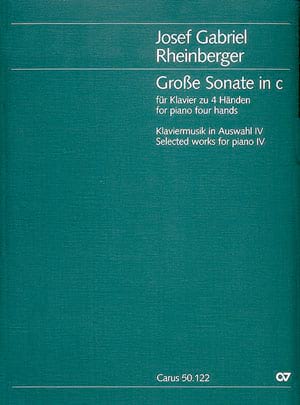 Grande sonate en ut mineur op. 122. 4 Mains - RHEINBERGER - Partition