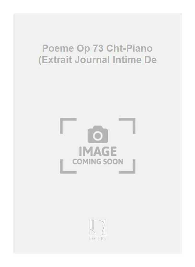 Poème Op. 73 MILHAUD Partition Mélodies