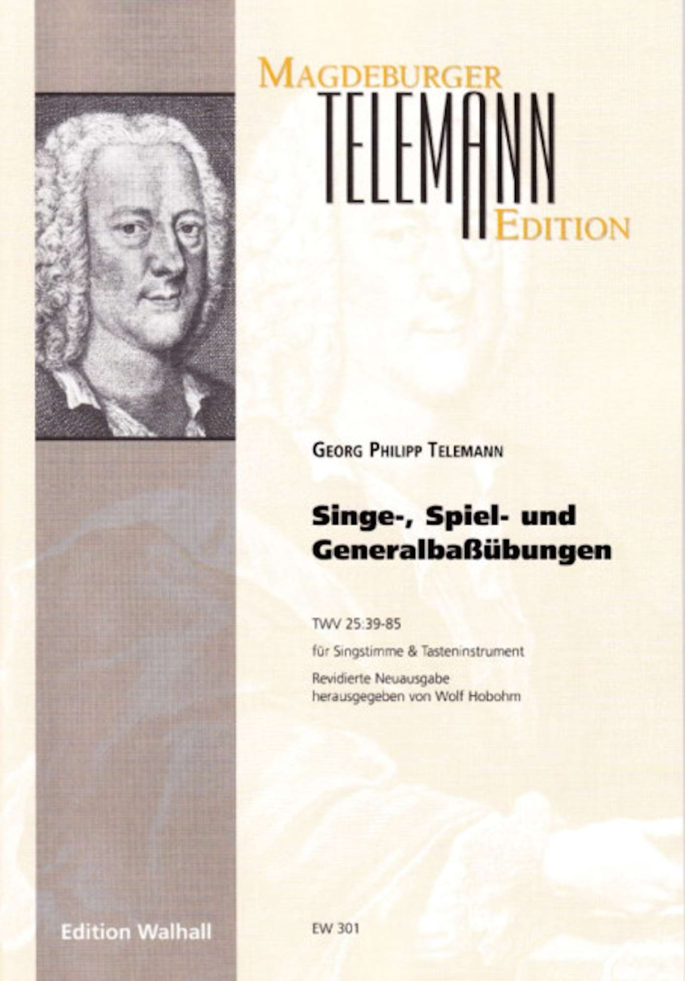 Singe-, Spiel- und Generalbaßübungen TWV 25:39-85 TELEMANN Partition