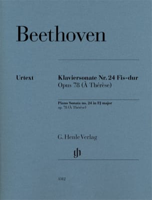 Sonate pour piano n° 24 en fa dièse majeur op. 78 - BEETHOVEN