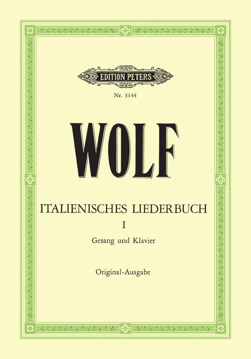 Italienisches Liederbuch Volume 1 Hugo Wolf Partition Mélodies