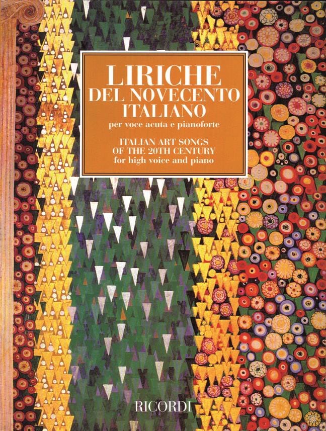 Liriche de Novecento Italiano. Voix Haute Partition Mélodies