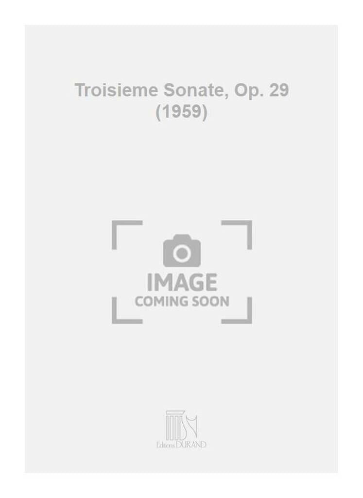 Sonate 3 Op. 29 Claude Ballif Partition Piano