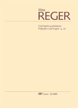5 leicht ausführbare Präludien und Fugen Opus 56 - Max Reger