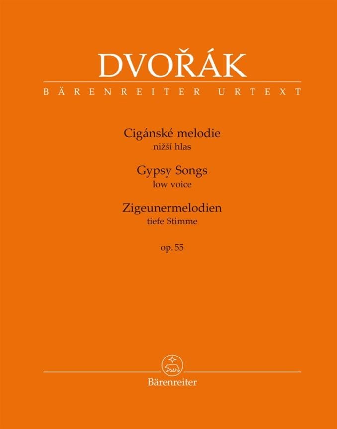 Zigeunermelodien op.55 - Voix grave DVORAK Partition Mélodies