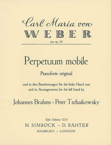 Mouvement Perpétuel Op. 24 Carl Maria von Weber Partition Piano