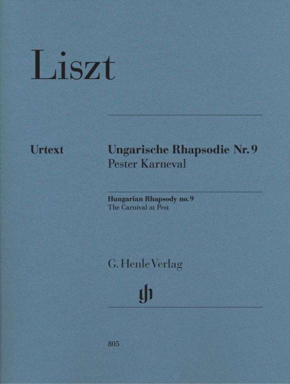 Rhapsodie Hongroise N° 9 Pester Karneval LISZT Partition Piano