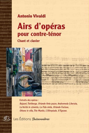 Airs d'Opéras pour Contre-Ténor VIVALDI Partition Opéras