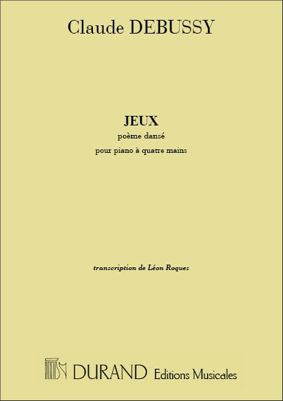 Jeux - 4 Mains DEBUSSY Partition Piano