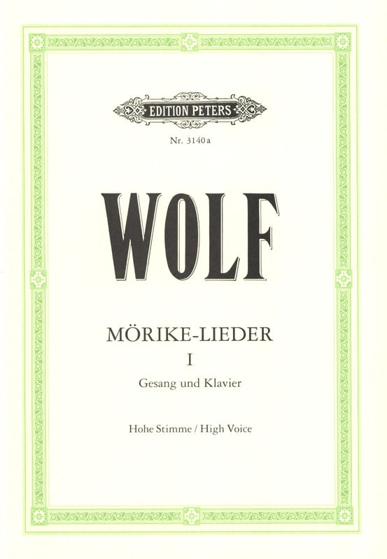 Mörike-Lieder 1. Voix Haute - Hugo Wolf - Partition - Mélodies