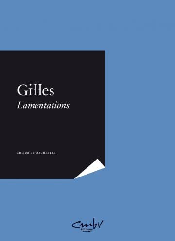Lamentations Jean Gilles Partition Grand format