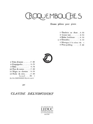 Grenadine Claude Delvincourt Partition Piano