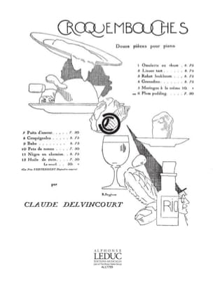 Plum Pudding Claude Delvincourt Partition Piano