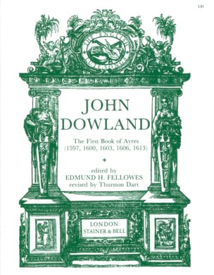 The 1st Book Of Ayres 1597,1600,1606,1613 DOWLAND Partition Luth