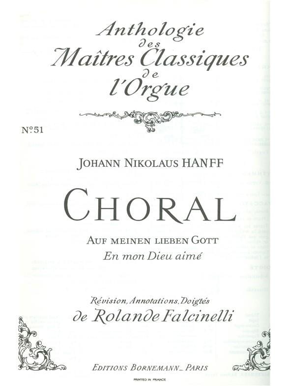 Choral : Auf Meinen Lieben Gott