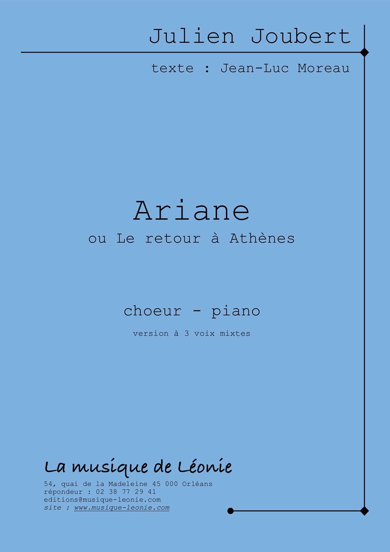 Ariane - Thésée III Julien Joubert Partition