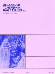 Bagatelles - Piano Alexandr Tcherepnine Partition Piano