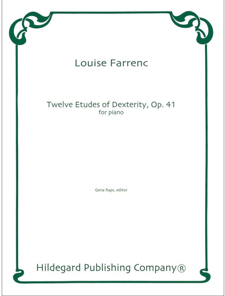 Twelve Etudes of Dexterity op. 41 Louise Farrenc Partition Piano
